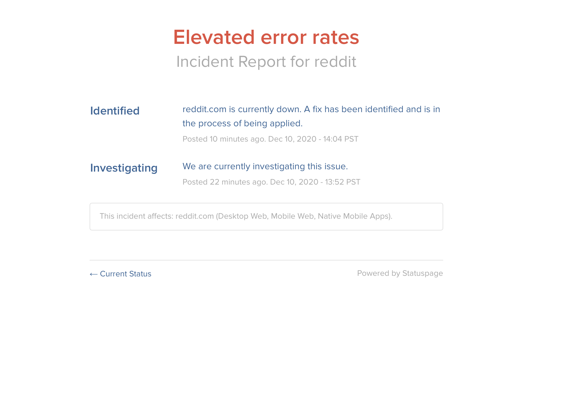 Reddit Down Platform Confirms It Is Investigating The Issue 