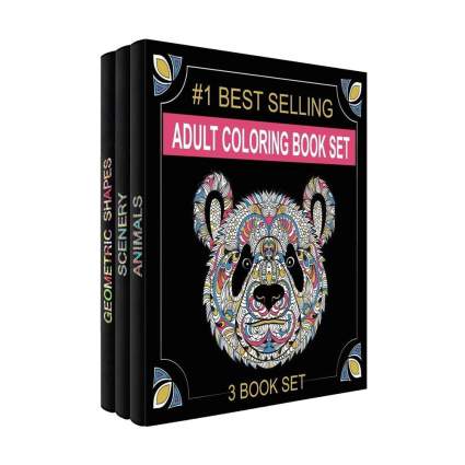 Black coloring book box set