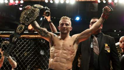 TJ Dillashaw Slammed: ‘He Can’t Fight Without the S***’