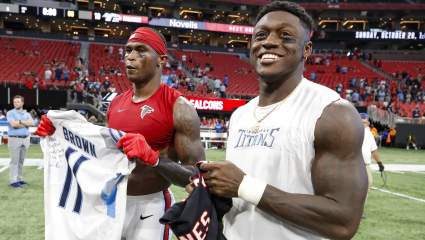 Titans AJ Brown Shows Julio Jones ‘Love’ in Unique Way [Look]