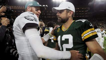 Aaron Rodgers Had Postgame ‘Message’ for Eagles QB Carson Wentz