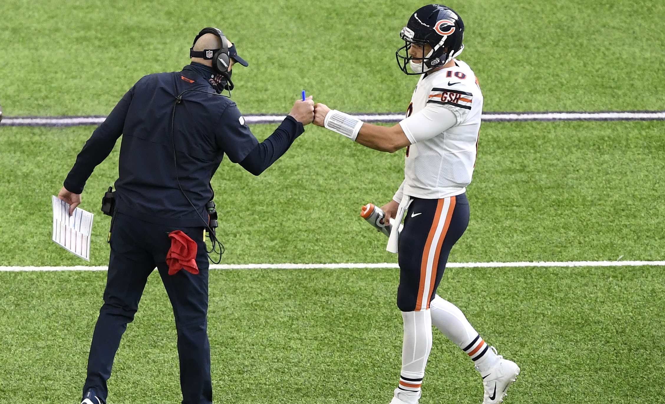 Bears quarterback Nick Foles putting his faith in coach Matt Nagy