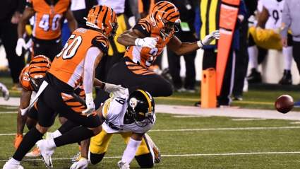 Steelers’ JuJu Smith-Schuster Dances on Logo, Bengals Respond