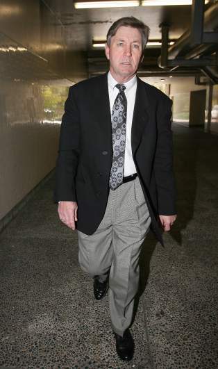 Britney Spears' father, Jamie Spears leaves the Los Angeles County Superior courthouse on March 10, 2008. 