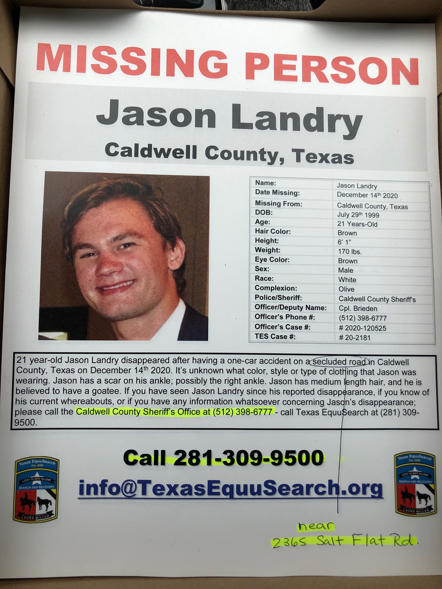 Jason Landry Missing: 5 Fast Facts You Need to Know