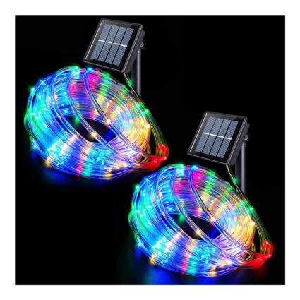 two sets of multicolor rope lights