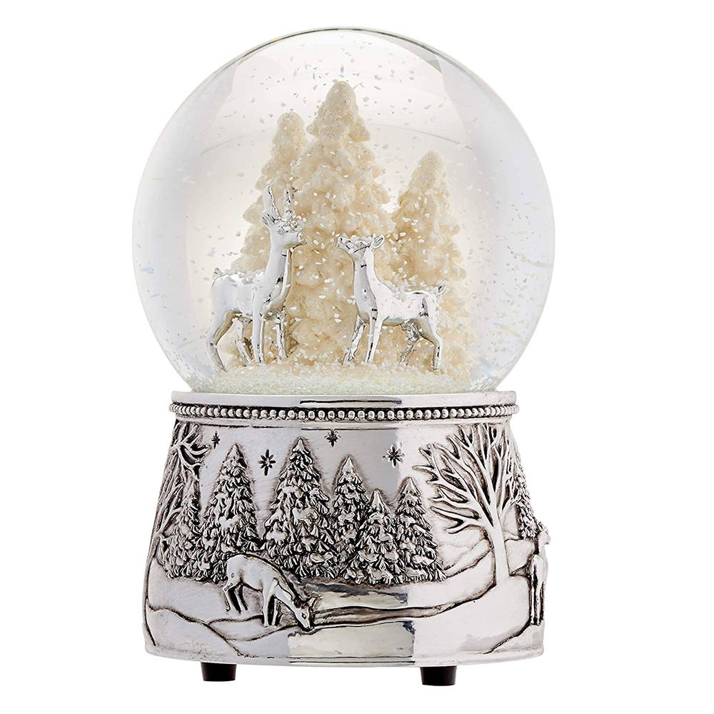 BBW Penguin Winter sale Wonderland Water Globe Pedestal