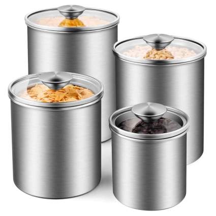 stainless steel canister set