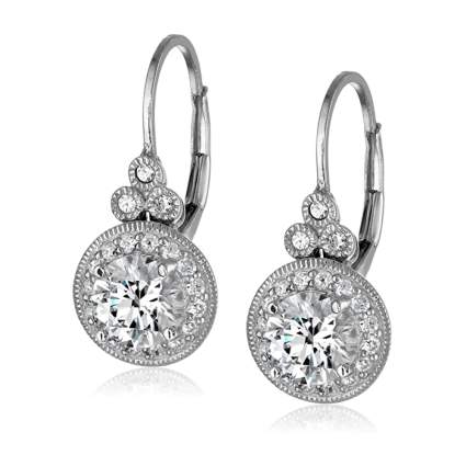 swarovski crystal drop earrings