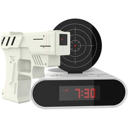 Gun alarm clock game