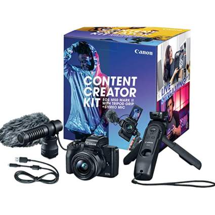 Canon content creator kit box with camera