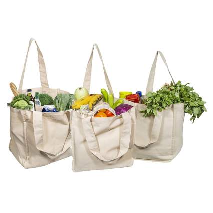 canvas grocery bags