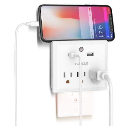 Multi-Plug Outlet Extender & USB Wall Charger