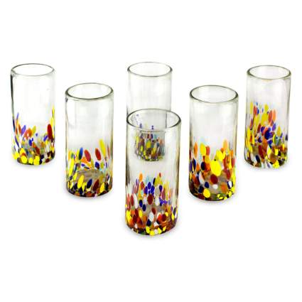 recycled glass tumblers
