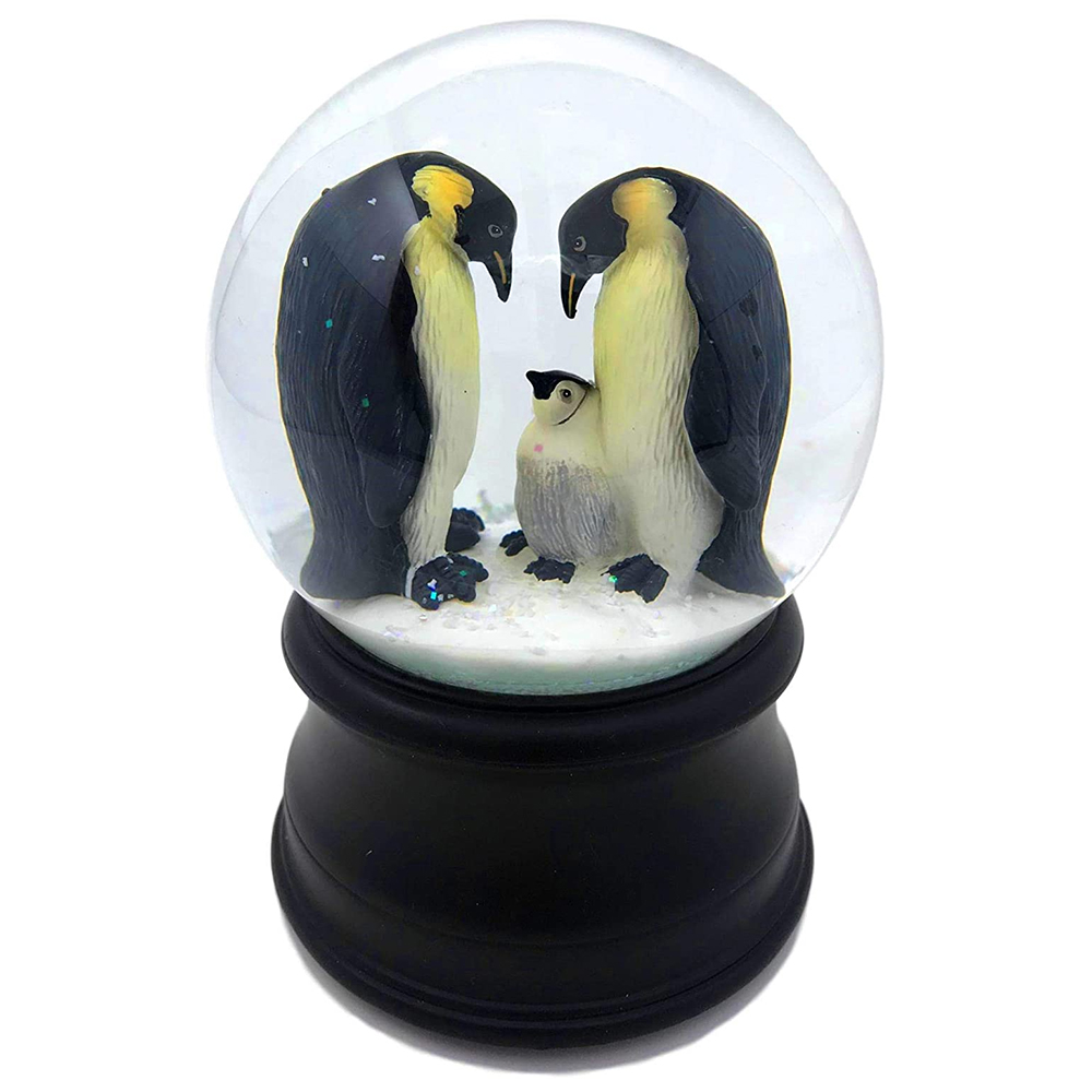 Deals BBW Penguin Winter Wonderland Water Globe Pedestal