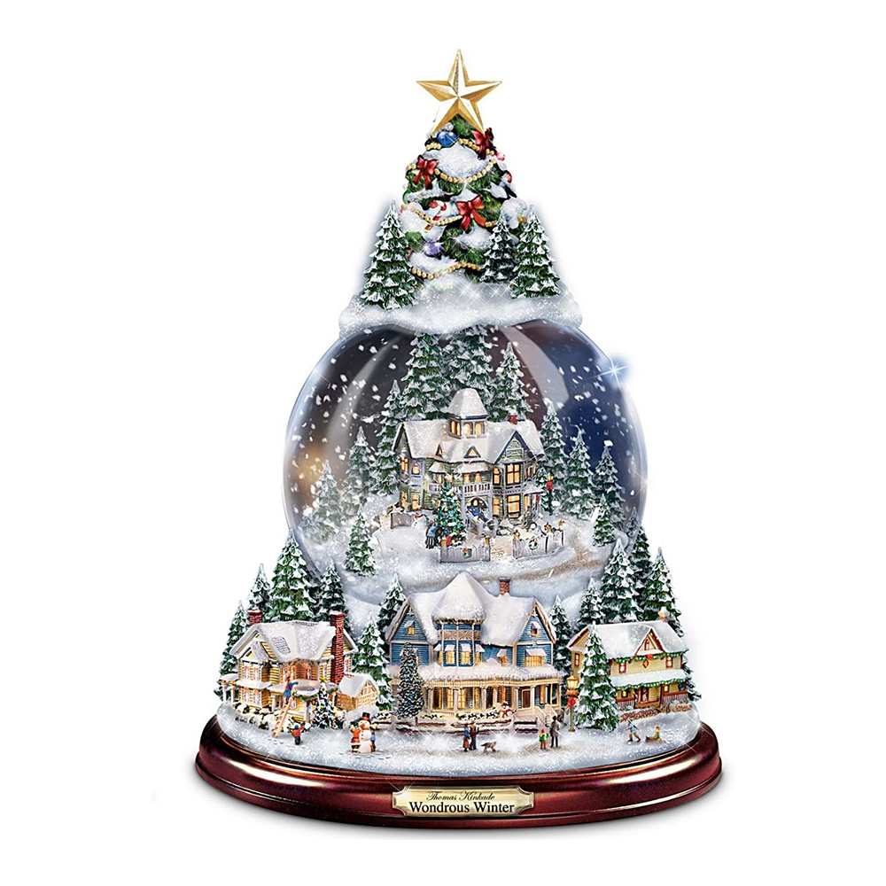 London Christmas Snow Globe Washing can Adjust The Cap Style for Adult
