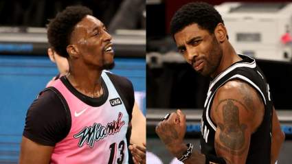 WATCH: Security Stops Heat Star from Swapping Jerseys With Kyrie Irving