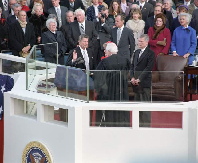 reagan inauguration