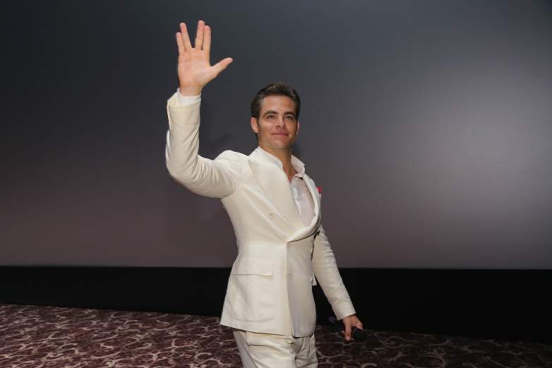 Actor Chris Pine attends the Fan Screening of the Paramount Pictures title "Star Trek Beyond"