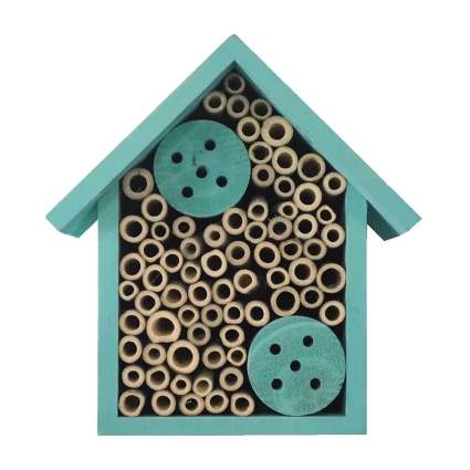Blue mason bee house
