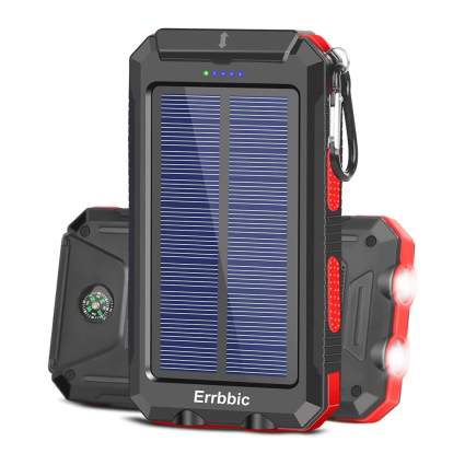 red solar power bank