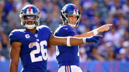 Saquon Barkley Shades Eagles; Eli Manning & Fletcher Cox Exchange Words