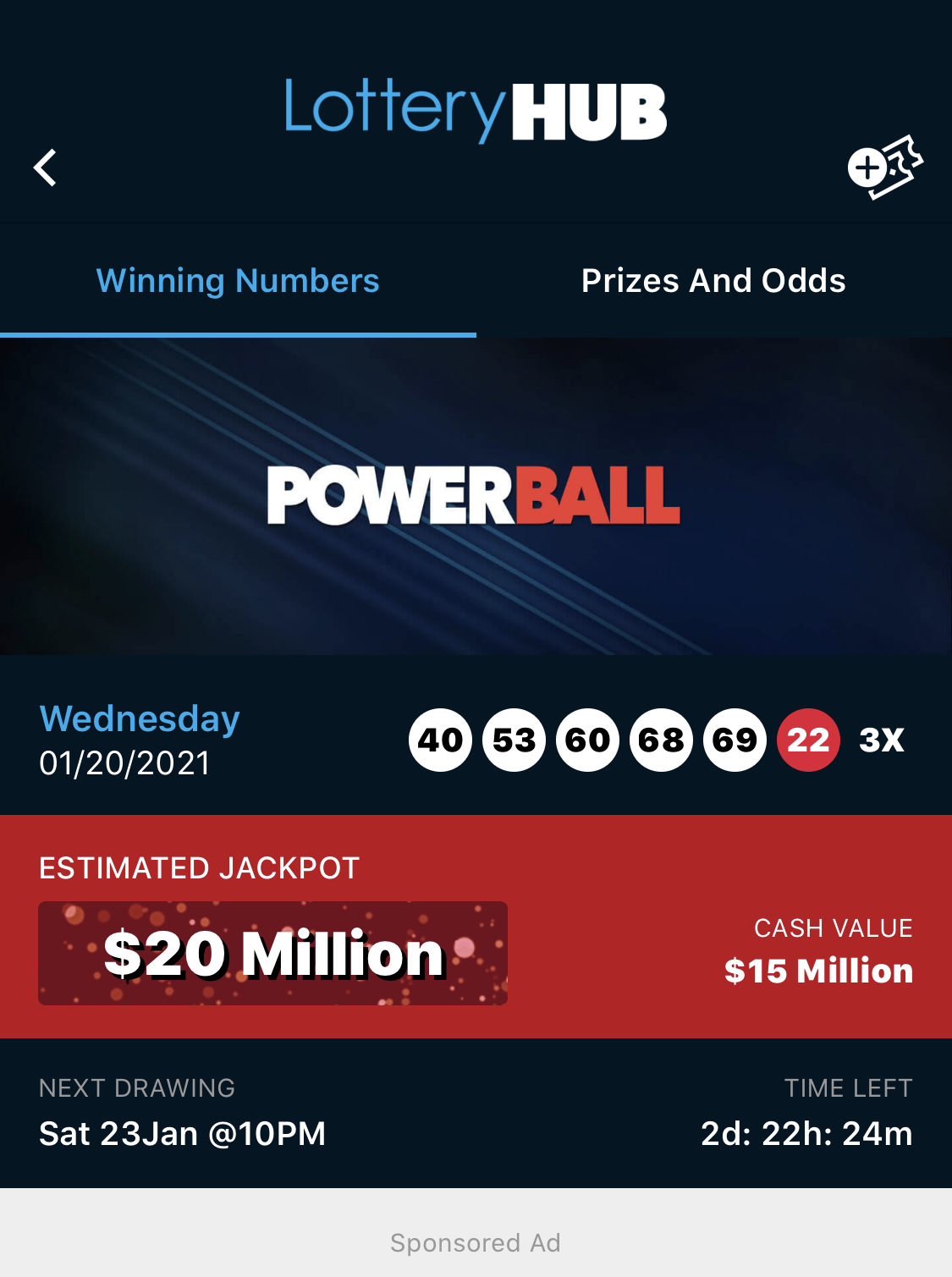 recent powerball