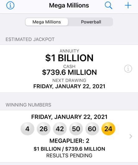 Someone in Michigan Won the $1 Billion Mega Millions for January 22