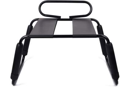 Black adult positioning chair with handles