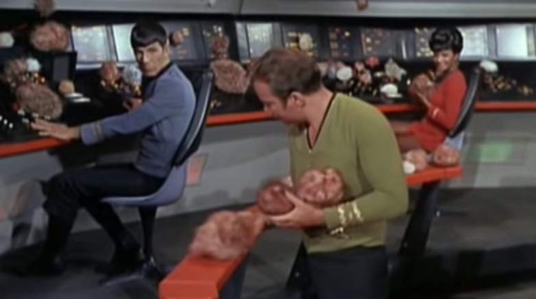 Spock, Uhura, and Kirk