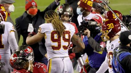 Tom Brady Makes Postgame Promise to Washington Star Chase Young
