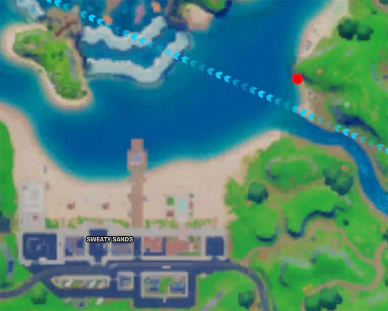 blow up fishing holes sharky shell sweaty sands flopper pond fortnite
