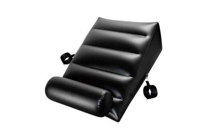 black inflatable ramp with handcuffs