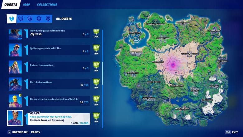 How to Easily Complete Mave Swimming Quest in Fortnite