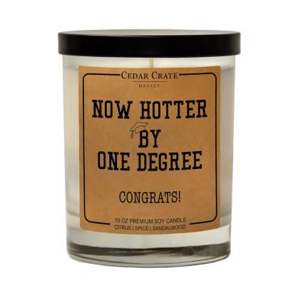 hotter by one degree candle