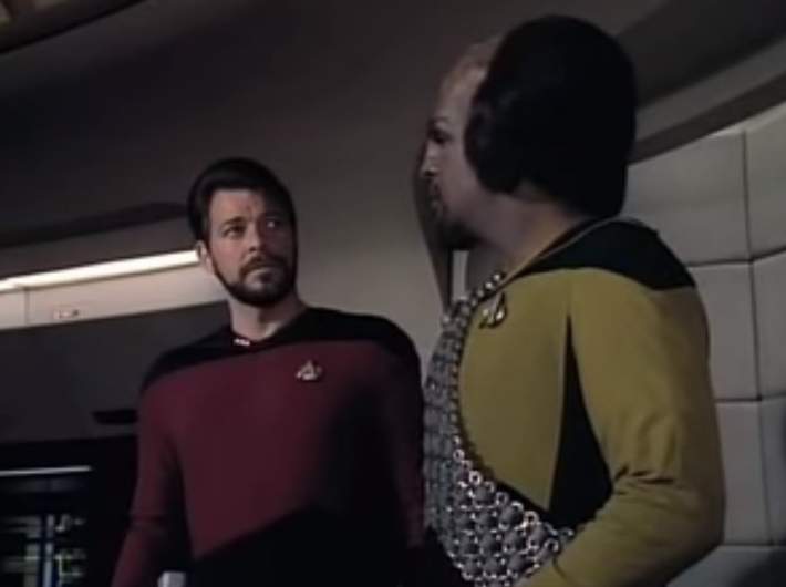 William Riker and Worf