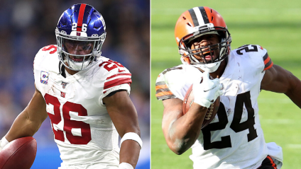 Browns Star Nick Chubb Calls Out Saquon Barkley, Who Fires Back
