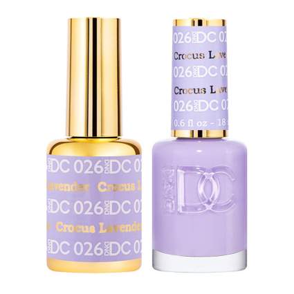 Two bottles of lavender nail polish
