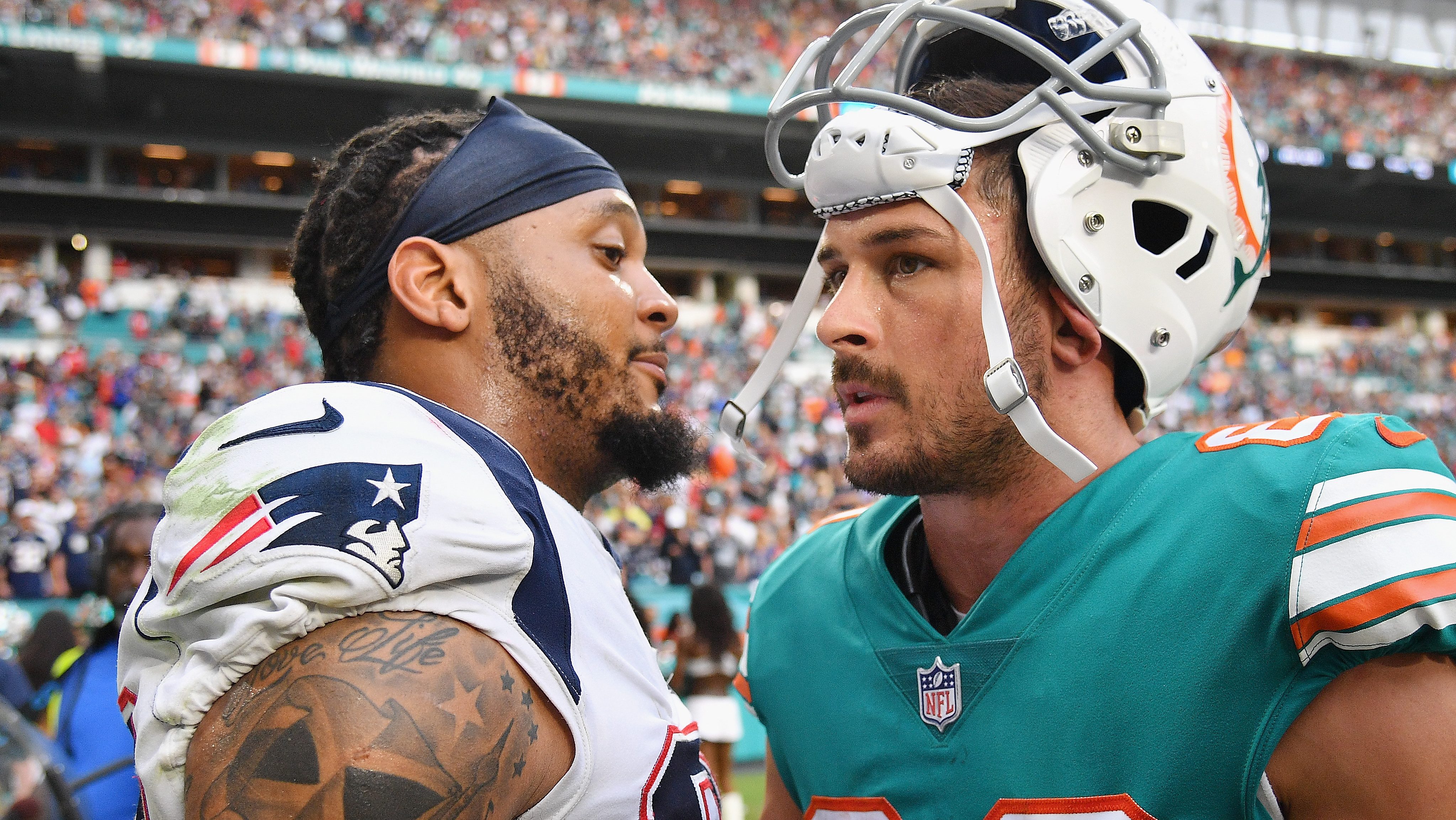 Pats WR Danny Amendola has a framed Eagles jersey in his house