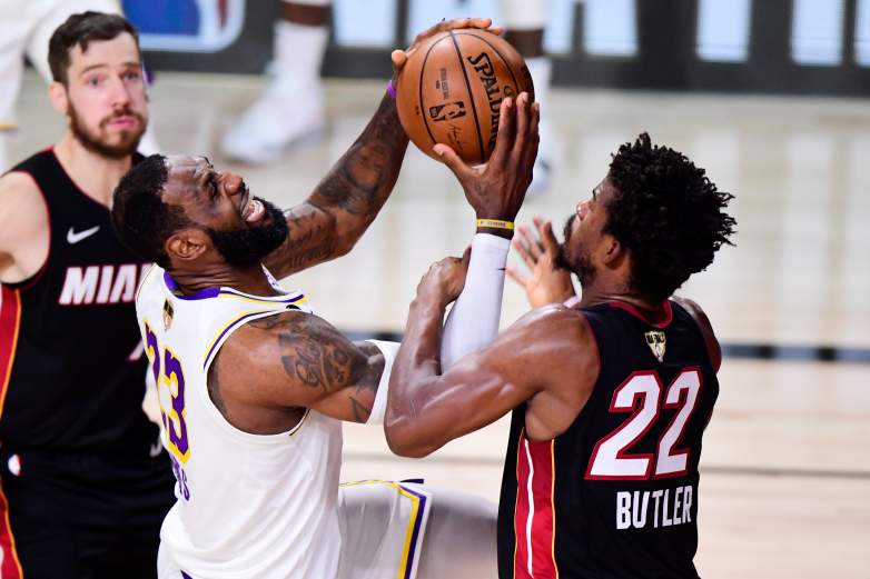 Heat Star Jimmy Butler Is In Hot Water With Lebron James Heavy Com
