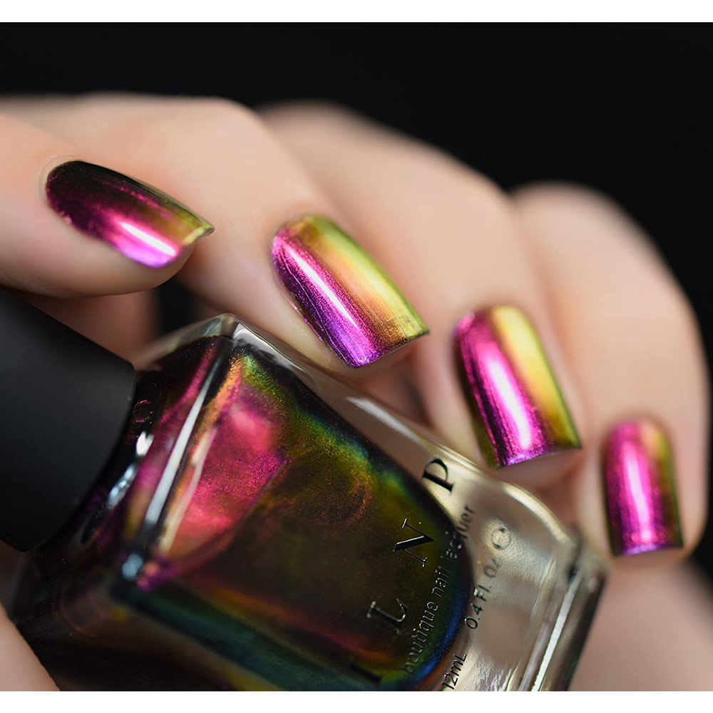 Scarab Wings Golden Green Duochrome Nail Powder | Maniology
