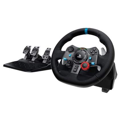 Logitech Dual-Motor Feedback Driving Force G29 Gaming Racing Wheel with Responsive Pedals
