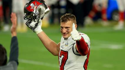 Rob Gronkowski Gives Hilarious Reaction to Wild Gift from Super Bowl Run