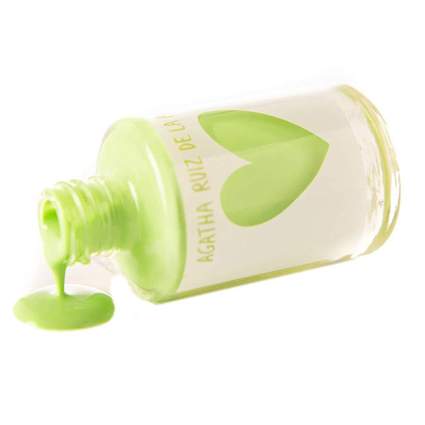 yellowy spring green nail polish bottle