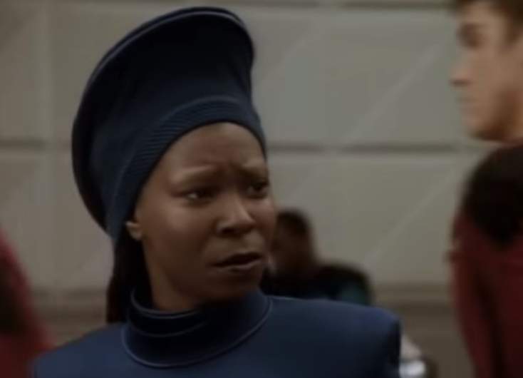 Whoopi Goldberg as Guinan in Star Trek the Next Generation