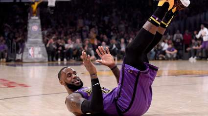 King Flop: League Issues Warning to Lakers’ LeBron James on Violation