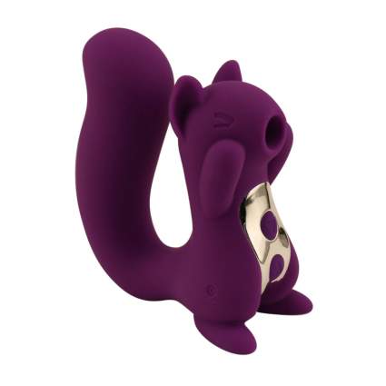 Purple squirrel sucking toy