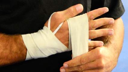 MMA Fighter vs. Football Player: ‘Almost Lost an Eye’ [WATCH]