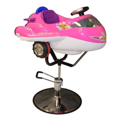 Pink airplane salon chair