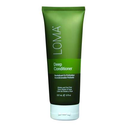 bright green LOMA hair care product